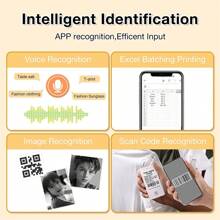 Niimbot D110 標籤機帶膠帶便攜式標籤印表機可充電小型手持貼紙迷你智慧貼標機適用於手機無墨易於使用 - 綠色 - 查看 6