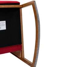 Comfortable Rocking Chair For Living Room - Red - View 9