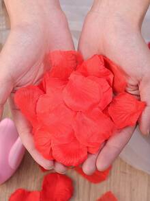500pcs Artificial Rose Petals Valentine'S Day Wedding Party Decoration - Red - View 9