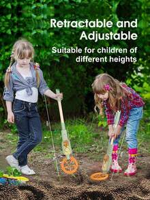 兒童戶外探索玩具金屬探測器（不含電池）伸縮科學啟蒙益智實驗野外探險玩具自然生態觀察尋寶玩具禮品套裝 - 淺綠色 - 查看 4