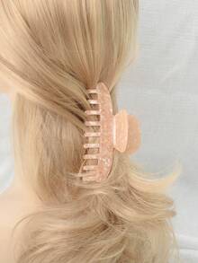 1pc Colorful Pvc Board Spring Hair Claw For Women's Daily Wear - Multicolor - View 2