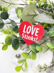 1pc Cute English Letter Lanyard For Work Id Card, Nurse Badge, Bus Pass, Keychain - Multicolor - View 11