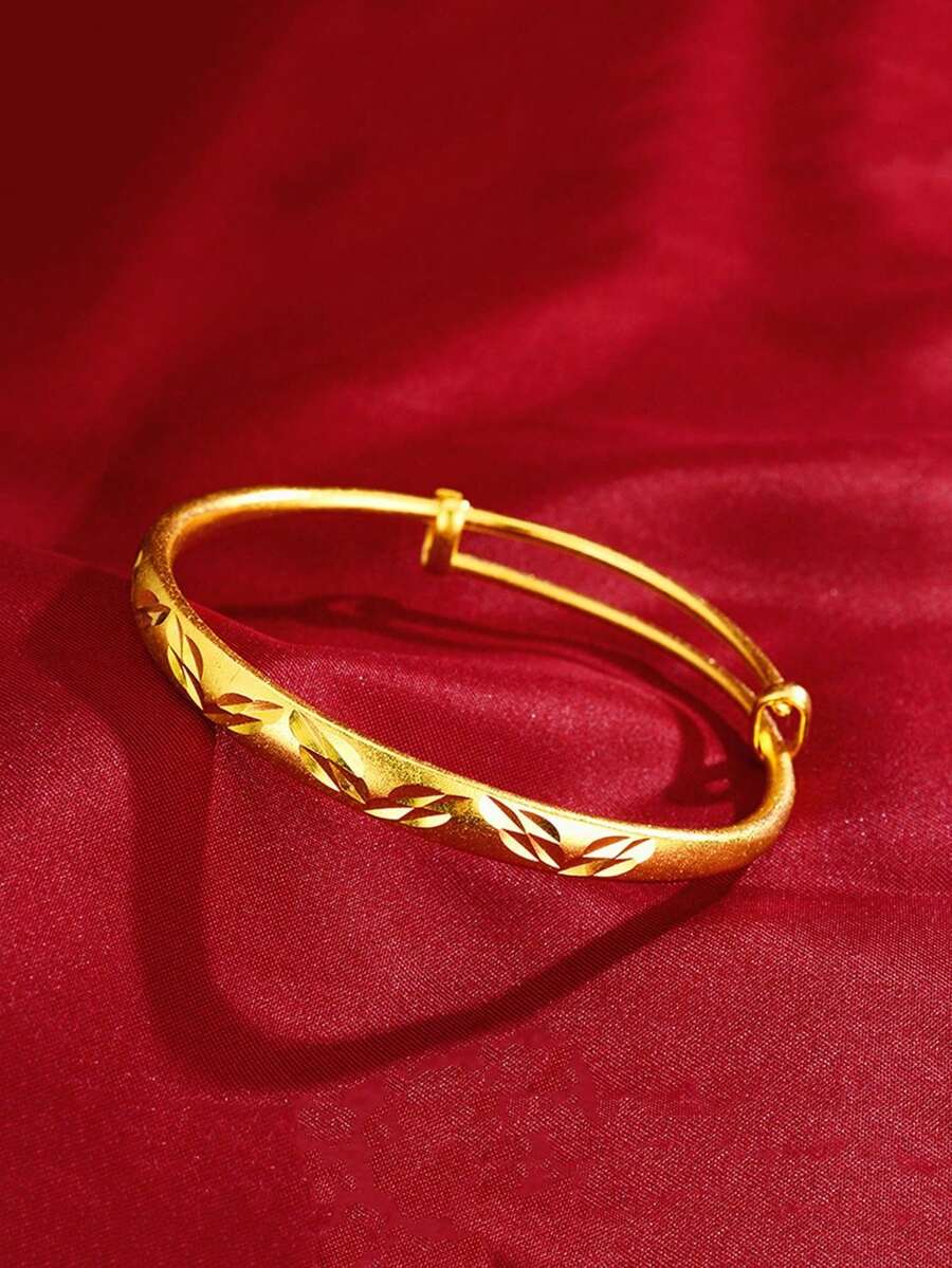 熱門婚禮18k鍍金手鐲,適合女性生日和節日送禮,為女性和女孩打造日常裝扮的珠寶裝飾 - 手鐲 - 查看 1