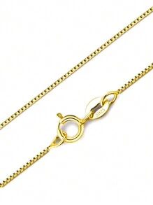 Collana in argento sterling 925 per donne e ragazze, Collana a catena a maglie, con chiusura a moschettone - ultra sottile e resistente, lunghezze 16/18/20/22/24 pollici di FOREVER QUEEN