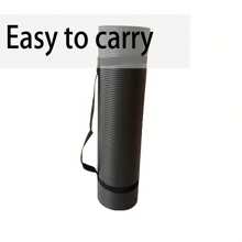 1pc Yoga Mat/Exercise Mat For Home Floor Non-Slip Mat For Men And Women Sports Workout - Black - View 9