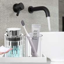 2pcs Foam Hand Soap Dispenser And Mouthwash Cup Set Home Bathroom Decor Summer Back To School