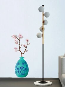 1pc New Watercolor Flower Vase Wall Sticker With Peonies And Plants - Multicolor - View 2