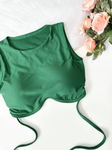 Women Tops - 綠色 - 查看 2