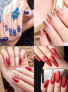 5支装指甲胶水 - 超强粘合，瞬间粘合，持久耐用，方便携带，2克/支 - 無色 - 查看 8