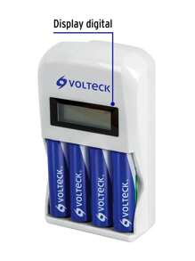 Battery Charger, AA, AAA, Includes 4 AA Batteries, Volteck CA-RE-10 - 白色 - 查看 2