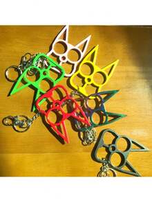 Cute Cat Keychain Hanging Buckle Car Hanging Buckle For Men Women Fashion Backpack Ornament Outdoor Backpack Charm Keychain - Mint Blue - View 8