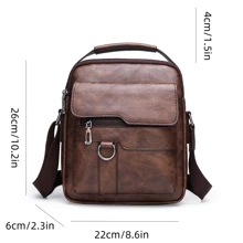 男士复古 PU 皮革单肩包 男士商务挎包 斜挎包 斜挎包 侧包 方形包 商务休闲 防水 情人节 男士礼物 父亲节礼物 夏季学院包 中世纪老爹复古包 新生书包 返校 多功能宿舍 大学 男士斜挎包 男士包 斜挎包 侧包 学生 学校用品 秋季邮差包 男士包 圆筒包 复古款 万圣节 圣诞节 - 摩卡棕 - 查看 3