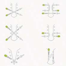 6件套懒人鞋带扣免系带成人通用颜色个性小白鞋休闲运动防系鞋带 - 紫色 - 查看 7