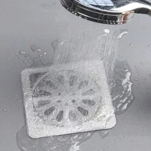 10 Piezas Cubierta De Drenaje De Malla Autoadhesiva Con Patrón De Rejilla Para Prevenir Que Las Cucarachas Y Los Pequeños Insectos Voladores Obstruyan El Alcantarillado De La Cocina Y El Baño - Pegatina de drenaje de piso de rejilla Tianzi 10 piezas - Ver 5