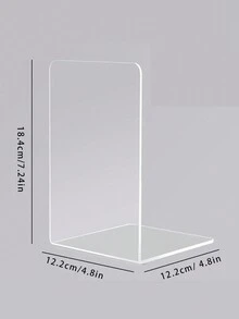 1個透明書立,學生收納桌面書本濕度分離書立 - 彩色 - 查看 5