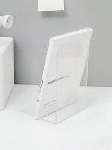 1個透明書立,學生收納桌面書本濕度分離書立 - 彩色 - 查看 2