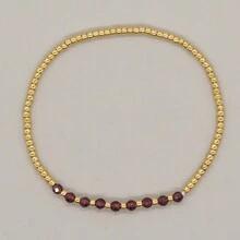 1 件天然寶石串珠手鍊 2024 年新款治癒保護鏈手工彈性珠寶激勵禮物送給她 - 彩色 - 查看 20