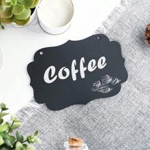 1pc Double-Sided Hanging Mini Chalkboard Crafts, Creative Wooden Message Board For Advertisement, Shop, Home Decor - Black - View 7