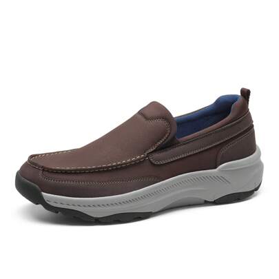 Men'S Slip On Shoes Casual Walking Loafers With Arch Support, Orthopedic Shoes Lightweight Non Slip Sneakers