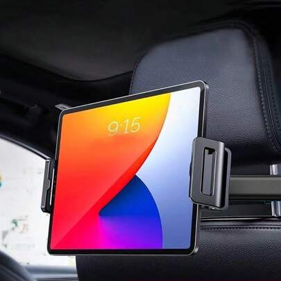 Car Headrest Tablet Mount Holder Stretchable Backseat Tablets Stand For Kids Compatible With IPad Air Mini/Cell Phone/Galaxy Tab/Kindle Fire Hd/Switch