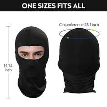 1入組男女適用滑雪面罩,防曬和防風的圍巾,適用於摩托車、滑雪、滑板、騎馬、冬季保暖帽與圍巾套裝,是假日的好禮物 - 淺灰色 - 查看 6