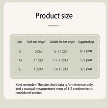 1 Pair Of Spring And Winter Large Area Glued Baby Trampoline Socks, Baby Anti Slip Floor Socks, Large Cartoon Straight Board Short Socks - Dark Grey - View 8