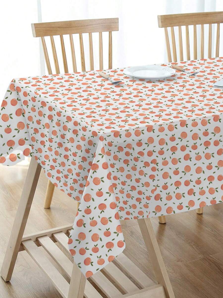 1pc Waterproof Nordic Style Ins Rectangular Tablecloth With Floral Print, For Home & Picnic & Coffee Table - BDK-z7078 - View 1