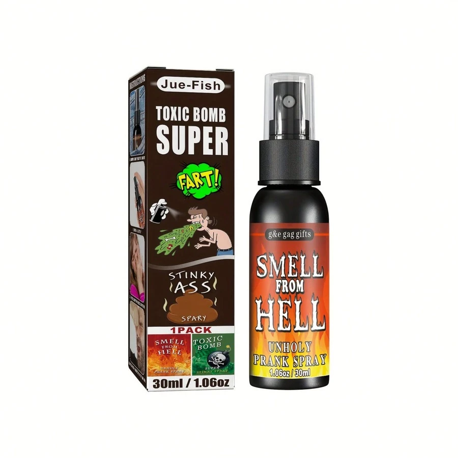1個臭臭的屁噴霧糾正玩具,惡作劇氣味噴霧屎味噴霧娛樂噴霧,惡臭噴霧奇怪的東西惡作劇道具 - 松鼠糞便 - 查看 1