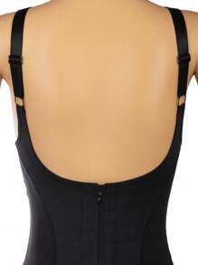 Faja Colombiana Moldeadora de Cintura, Levantadora de Trasero y Busto para Uso Diario Alta Compresión - Negro - Ver 8