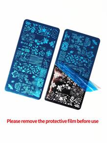 8pcs Nail Art Template Set - Multicolor - View 7