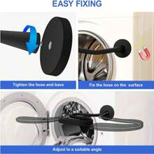 1入組前裝式洗衣機門撐和門止，磁性柔軟洗衣機與烘乾機門支撐器，使洗衣機門開啟以便風乾（黑色，白色） - 黑色 - 查看 3