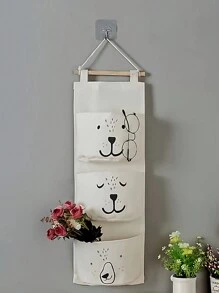 1 件婴儿房床边悬挂式收纳袋，儿童房壁挂式玩具收纳袋，颜色随机（不含挂钩）爱情人节 - 彩色 - 查看 8