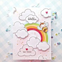 1入組彩虹雲設計金屬碳鋼切割模具,適用於diy相簿剪貼、卡片製作、相冊和裝飾 - 銀色 - 查看 3