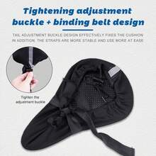 X-tiger單車坐墊套3d柔軟加厚透氣單車坐墊舒適泡棉坐墊套 - 黑色 - 查看 4