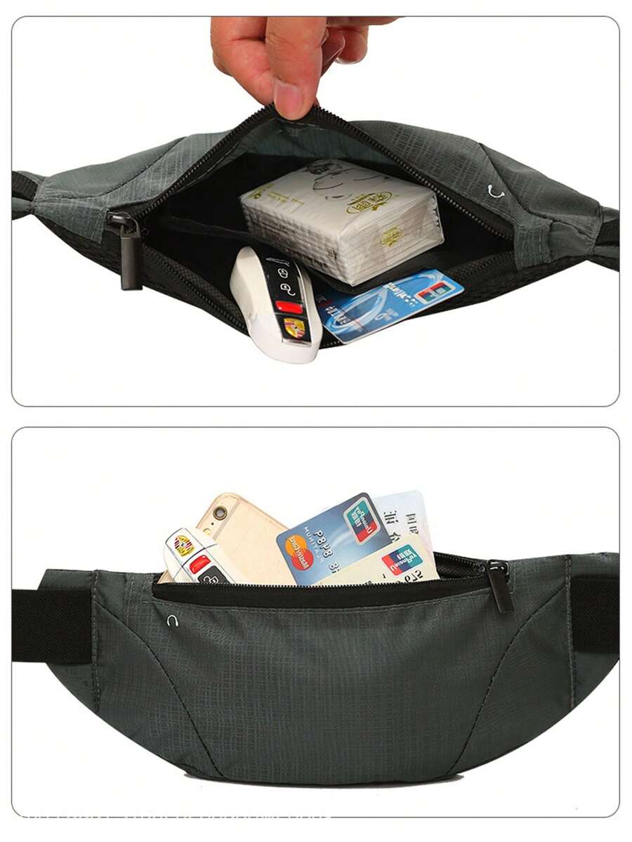 1入款運動腰包&肩包,男女適用,大容量,適用於戶外活動 - 黃色 - 查看 1