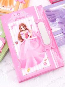 1本隨機樣式創意密碼鎖定筆記本,學生的最佳禮物 - 粉色 - 查看 7