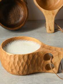 1 件裝 200 毫升橡膠木龜殼圖案象鼻杯 - 棕色 - 查看 6