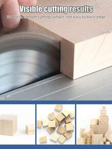 2pcs Alloy Circular Saw Blade For Wood Cutting, Double-Side Woodworking Saw Blade, 4 Inch Wood Cutting Disc, Multi-Purpose Angle Grinder Electric Tool - Silver - View 3