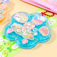 特殊形狀流沙卡磚組,diy手工玩具,手帳貼紙,diy包掛件,生日禮物,新年禮物 - 橘色 - 查看 4