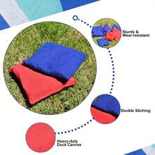 Cornhole Set, Regulation Size Cornhole Boards With 8 All-Weather Bean Bags And Carrying Bag, 4 Ft X 2 Ft Corn Hole Outdoor Game Toss Board For Outdoors(Style 079) - 黑色 - 查看 8
