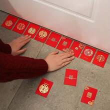 50pcs Mini Red Envelopes, Suitable For Weddings And New Year Celebrations, Ideal For Gift Giving And Decoration - 5 Designs Of Valentine'S Day/Birthday/Wedding Celebration Red Packets - Hot Pink - View 4