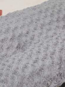 1pc Grey Rose Pattern Pet Bed Suitable For Pets Up To 20kg, Size: 64x51cm - Grey - View 2