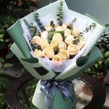 20 件/包 雙色防水 Hanfay 紙包裝紙,用於插花和花束,58x58 厘米 - 橙色+棕色 - 查看 9