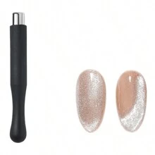 IMAN BARRA TUBULAR PARA EFECTO OJO DE GATO EN UÑAS - Negro - Ver 5