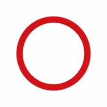 Fashionable Men's Large Silicone Circular Wristband, Couple Accessory - Red - View 11