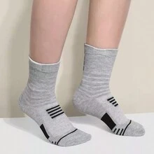 6 Pares Calceta Deportiva Hombre De Algodón - Negro - Ver 3