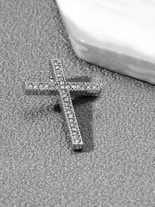 1個微鑲鑽十字吊墜,適用於diy項鍊 - 十字 - 查看 6