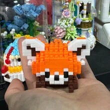 Diy Animal Series Red Panda Micro Blocks Building Toy Decoration - Multicolor - View 7