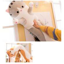 1pc Random Cat Shaped Plush Pillow Toy For Adult Party Favorite Gift, Best For Birthday, Christmas, Halloween And Thanksgiving Day - Multicolor - View 9