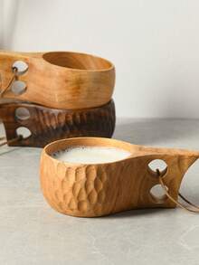 1入組200毫升單孔橡木杯 - 棕色 - 查看 8